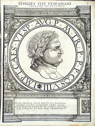 Titus Vespasianus, illustration de Imperatorum romanorum omnium orientalium et occidentalium verissimae imagines ex antiquis numismatis